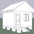 дом 4х4 м. с открытой верандой 2х4 м   «17» августа 2021 г. - Уральская дача