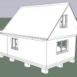 дом 5 на 6 метров, с мансардным этажом 3 на 6 метров - Уральская дача