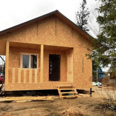 дом 6х5 метров. веранда 1,5х6 м. цена на 13.07.2022г. на данную комплектацию. - Уральская дача