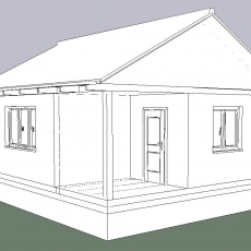 Брусовой дом 5 на 6 метров. - Уральская дача