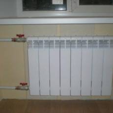 Установка батарей - Уральская дача