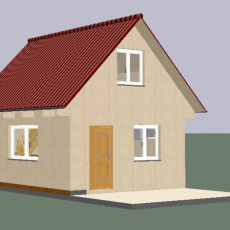 Дом 5х6 м. с мансардой и террасой. для круглогодичного проживания. - Уральская дача