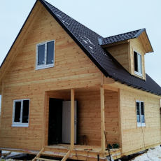 дом 6 на 8 метров. 10.01.2020г. - Уральская дача