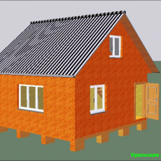 Дом 6х6 площадь 56м/кв. для сезонного проживания. - Уральская дача