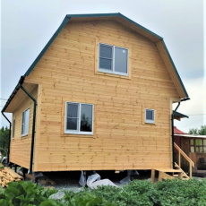 дом 6 на 8 метров с мансардой 4 на 8 метров  - Уральская дача