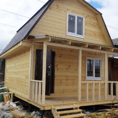 дом 5 на 6 метров. с мансардой. и верандой 2 на 5 метров. дата 01.05.2018г - Уральская дача