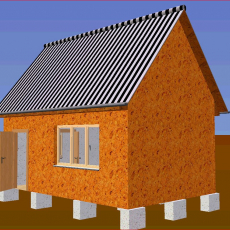 дом 4х5м. с мансардой. сезонное проживание.  - Уральская дача