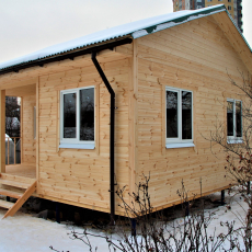 дом 6 на 7 метров. 28.12.2020 г. - Уральская дача