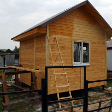 дом 4х4 м. с открытой верандой 2х4 м   «17» августа 2021 г. - Уральская дача