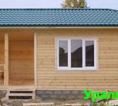 Баня каркасная с верандой под ключ 4 на 10 метров. - Уральская дача