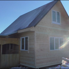 Каркасный дом 5 на 6 метров. 10.01.2019 - Уральская дача