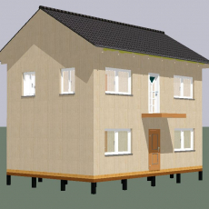 Каркасный дом 6 на 9 метров, двухэтажный, для постояного проживания. площадь 102м/кв. - Уральская дача