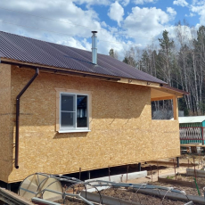 дом 6 х 6 м. веранда 1,5 х 6 м. - Уральская дача