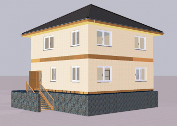 каркасный дом 10 на 10 метров, двухэтажный. для постоянного проживания. - Уральская дача