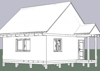 Каркасный дом 6 на 6 метров, площадь 56 м/кв. Для круглогодичного проживания с мансардой и крыльцом. - Уральская дача