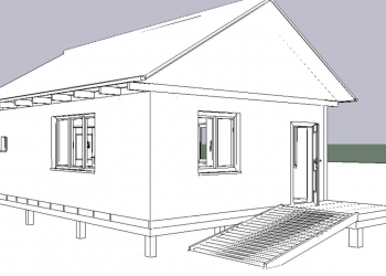 Каркасный дом - баня 6 на 8 метров. - Уральская дача