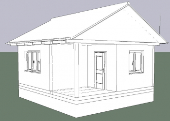 Брусовой дом 5 на 6 метров. - Уральская дача