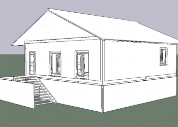 каркасный дом 10 на 10 метров. одноэтажный для постоянного проживания. - Уральская дача