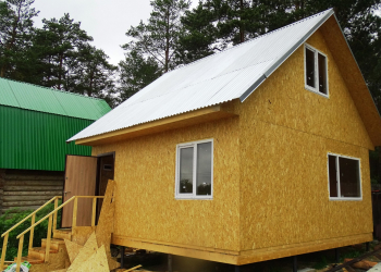 Каркасный дом 6 на 6 метров. площадь 56 м/кв. для сезонного проживания. - Уральская дача