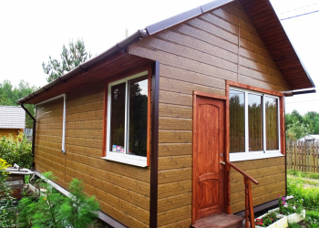 дом 4 на 6 метров. площадь 23м/кв. для круглогодичного проживания. - Уральская дача