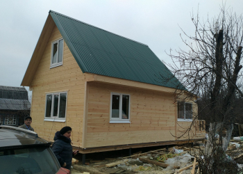 дом 5 на 6 метров, с мансардным этажом 3 на 6 метров - Уральская дача