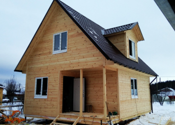 дом 6 на 8 метров. 10.01.2020г. - Уральская дача