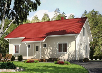 Каркасный дом 8х11м. для постоянного проживания с мансардой 3,5х11м. Обшивка имитация бруса. Площадь дома 120 м/кв.  - Уральская дача