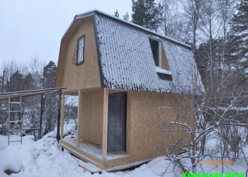 Каркасный дом 4 на 5 метров. площадь 28м/кв. для сезонного проживания. - Уральская дача