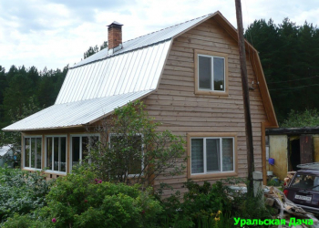 Дом 5x6. Под усадку. - Уральская дача