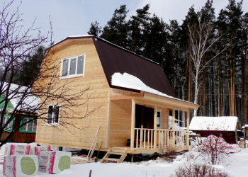 дом 6 на 6 метров с верандой 1,5 на 6 метров  - Уральская дача