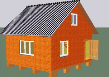 Дом 6х6 площадь 56м/кв. для сезонного проживания. - Уральская дача