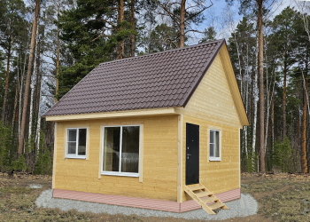 дом 6x6 с мансардой. площадь 60м/кв. веранда крытая12м/кв для постояного проживания. - Уральская дача