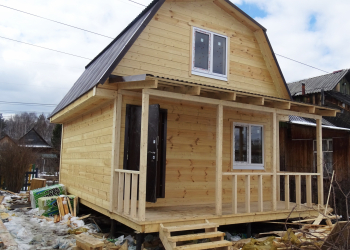 дом 5 на 6 метров. с мансардой. и верандой 2 на 5 метров. дата 01.05.2018г - Уральская дача