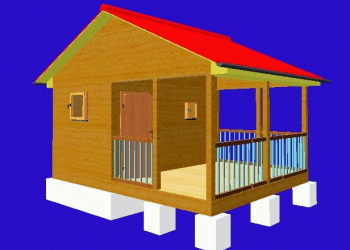 баня 2,3х3,7 с верандой 3х3,7 - Уральская дача