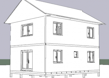 Каркасный дом  6 на 8 метров. площадь 93 м/кв.для постоянного проживания. - Уральская дача