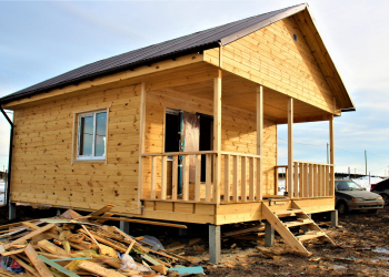 Дом- баня 6х6 м. 05.02.2021 г.. ПОДРОБНЕЕ. - Уральская дача