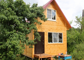 дом 4 на 6 метров с мансардой 3 на 6 метров. 04.03.2022г. - Уральская дача