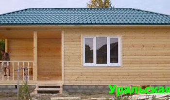 Баня каркасная с верандой под ключ 4 на 10 метров. - Уральская дача