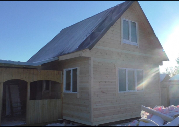 Каркасный дом 5 на 6 метров. 10.01.2019 - Уральская дача