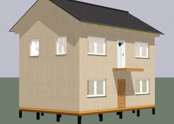 Каркасный дом 6 на 9 метров, двухэтажный, для постояного проживания. площадь 102м/кв. - Уральская дача