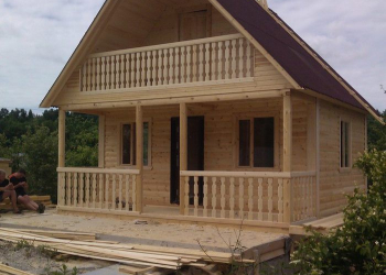 дом 6 на 6 метров с верандой 2 на 6 метров. - Уральская дача