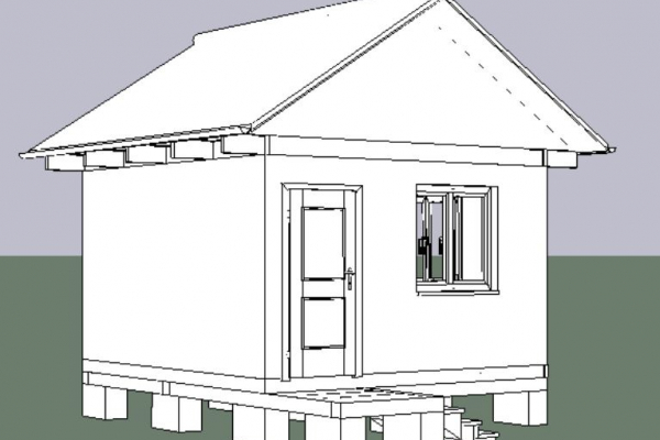 дом 4 х 4 м. сезонный.  28.09.22 - Уральская дача