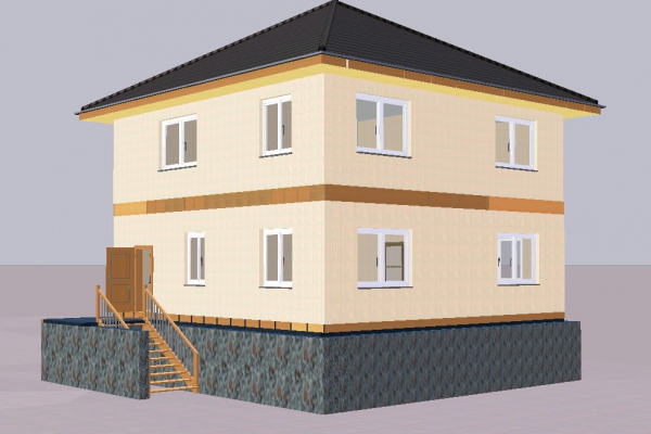 каркасный дом 10 на 10 метров, двухэтажный. для постоянного проживания. - Уральская дача