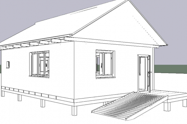 Каркасный дом - баня 6 на 8 метров. - Уральская дача