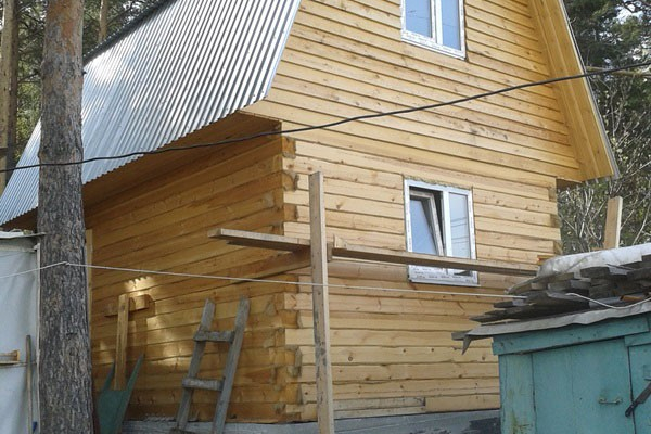 дом 4х6 двухэтажный. под усадку. - Уральская дача