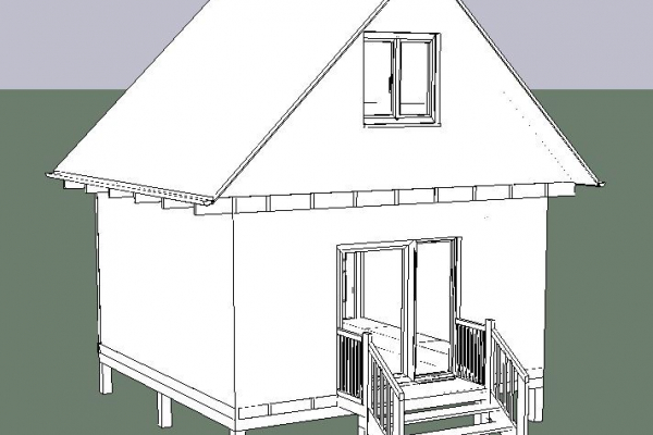 дом 5 х 5 метров с мансардой 3 х 4,7 метра. 07.04.2020г.  - Уральская дача