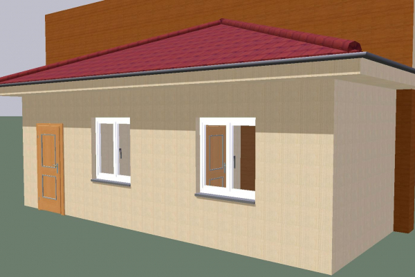 Пристрой  8х3м. - Уральская дача