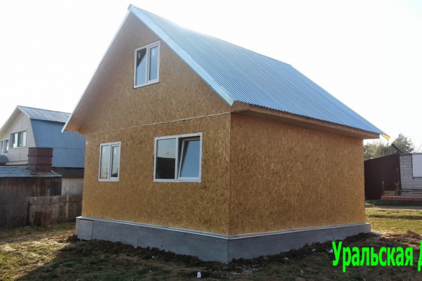 дом 6 на 6 метров. площадь 56м/кв.  - Уральская дача