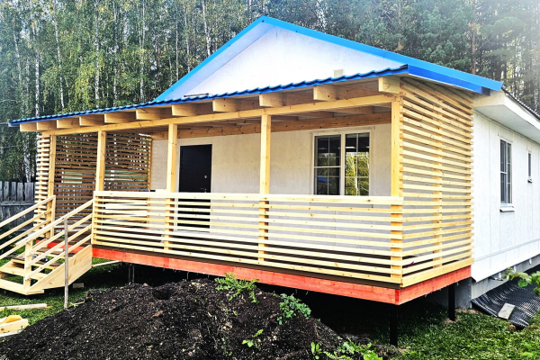 ВЕРАНДА 3 НА 8 МЕТРОВ. ДАТА СТРОИТЕЛЬСТВА 08.09.2024 Г. - Уральская дача