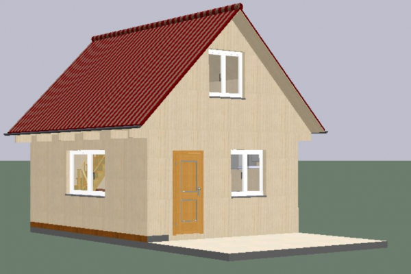 Дом 5х6 м. с мансардой и террасой. для круглогодичного проживания. - Уральская дача